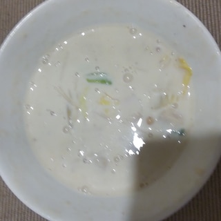 ベーコン白菜豆乳スープ